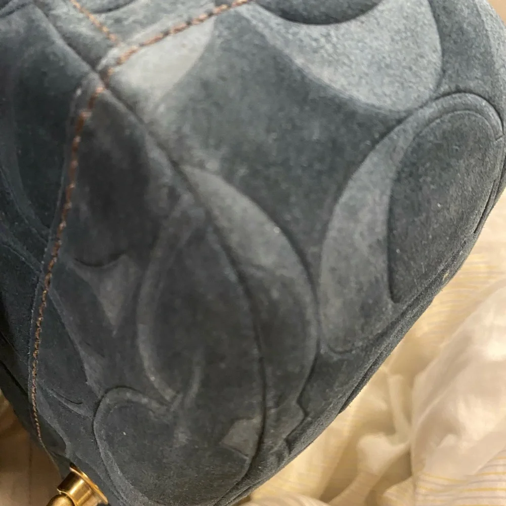 Coach 65th Anniversary Suede Leather Bag - Picture 14 of 15